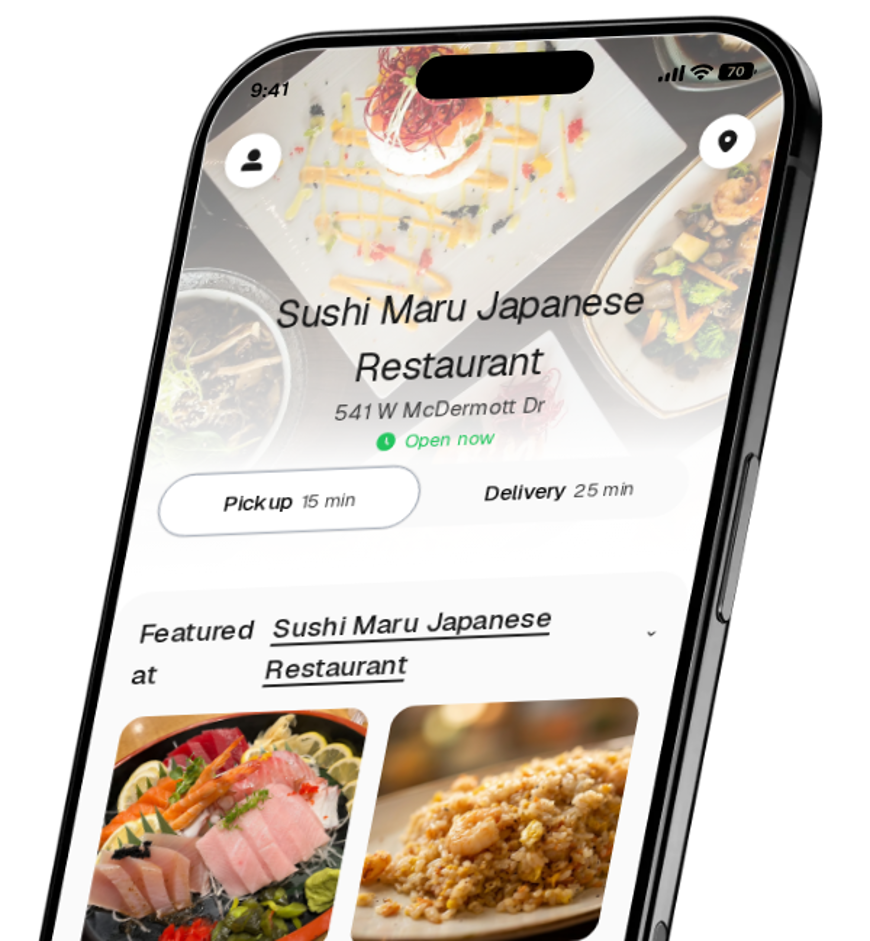 Sushi Maru Japanese Restaurant app preview