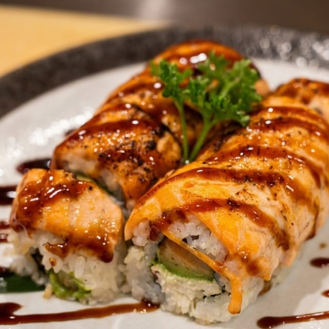Baked Salmon Roll.